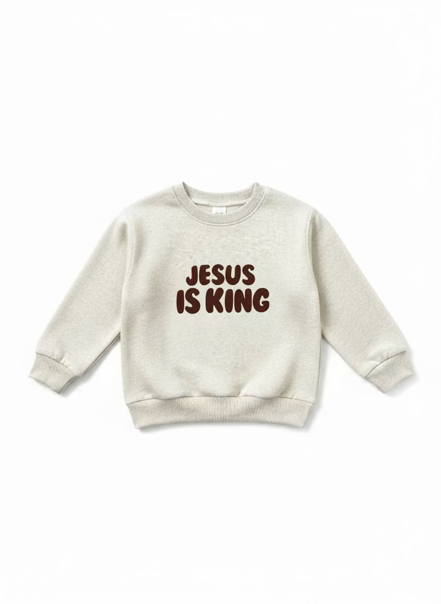 JESUS IS KING | Children's Crewneck