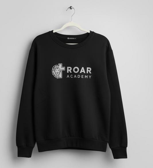 ROAR Academy | Black with BLUE logo Pullover (Unisex)